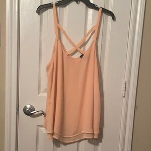 Torrid Light Peach Camisole with Crossing Straps